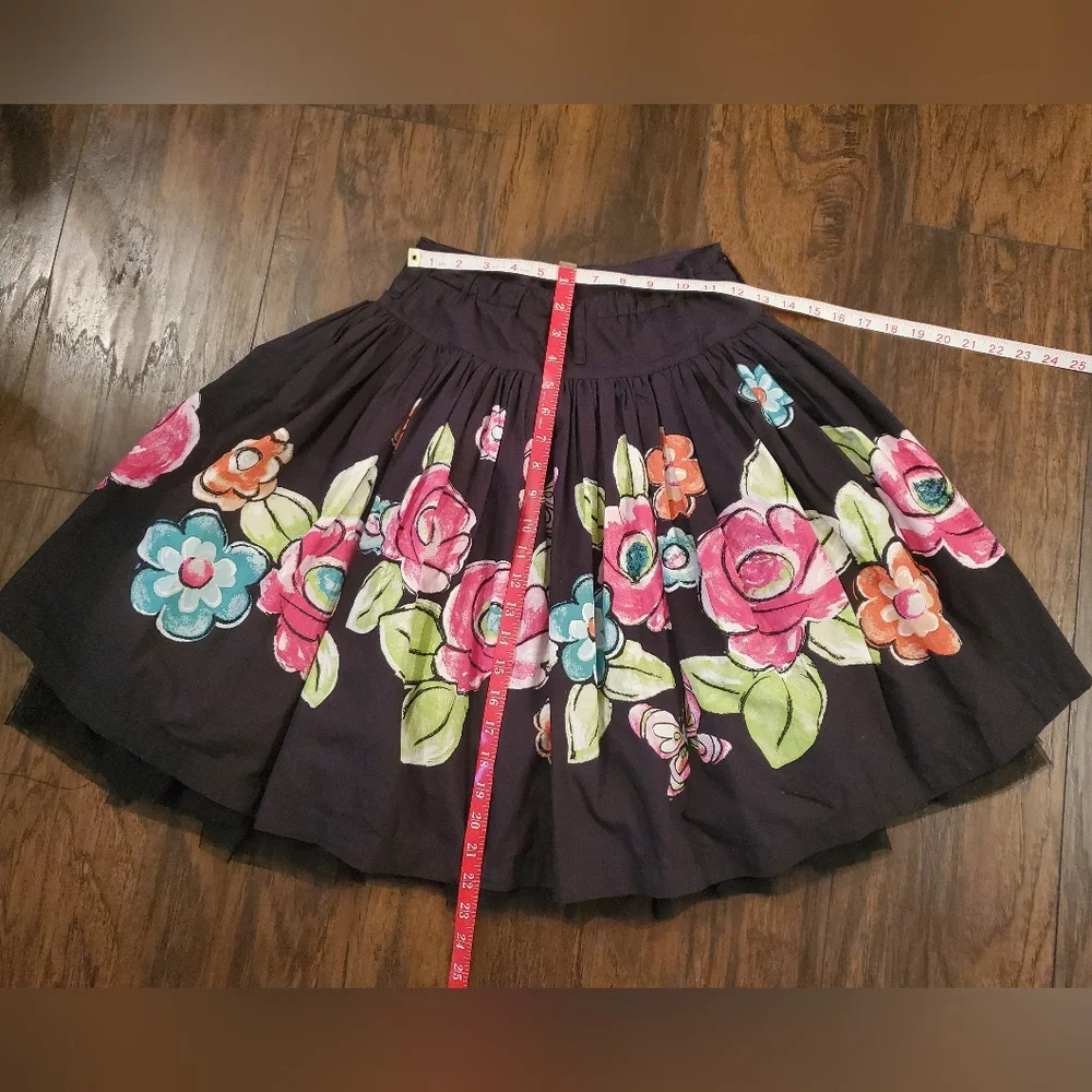 The Childrens Place Girls Size 12 Gorgeous Black Embellished Tulle Skirt - Picture 7 of 12